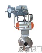 气动V型球阀