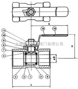 Q11Q11-一片式内螺纹球阀
