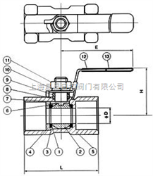 Q11Q11-一片式内螺纹球阀