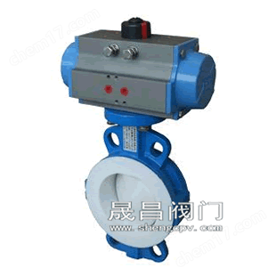 气动衬氟蝶阀_ZGJDF46